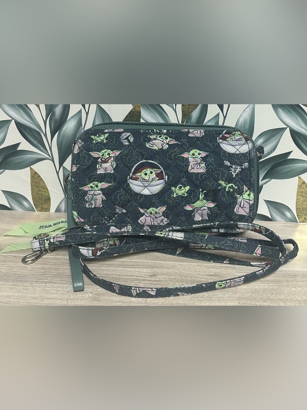 Vera Bradley Limited Edition The Mandalorian Grogu Medallion RFID Crossbody Bag